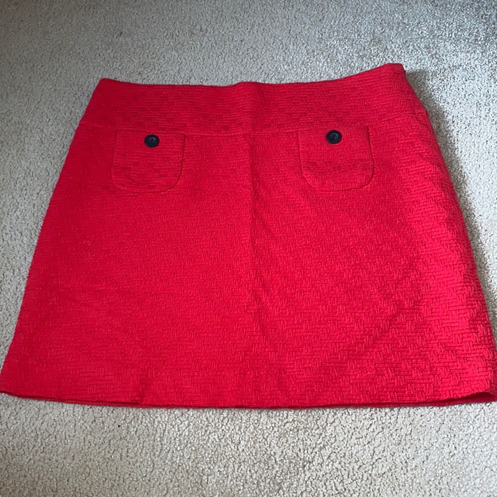 Red Mossimo Skirt with Front Pockets